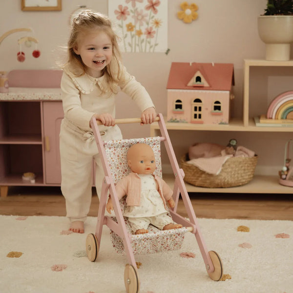 Doll Stroller - Pink - Little Dutch