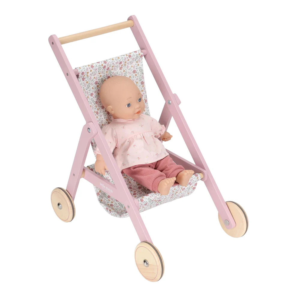 Doll Stroller - Pink - Little Dutch