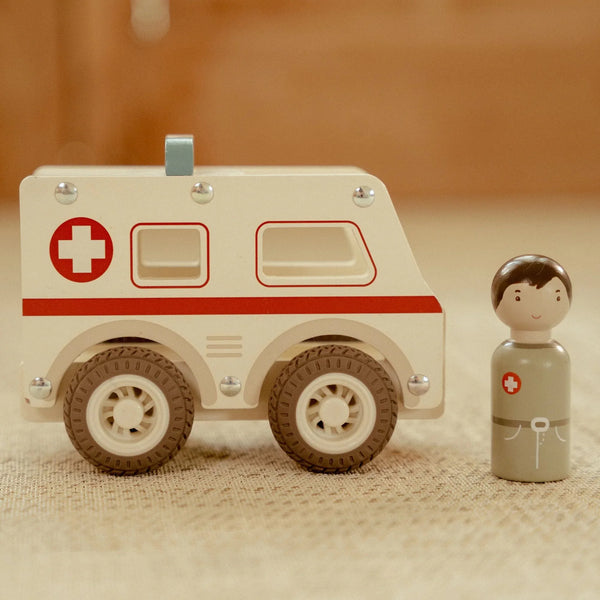 Wooden Ambulance - Little Dutch