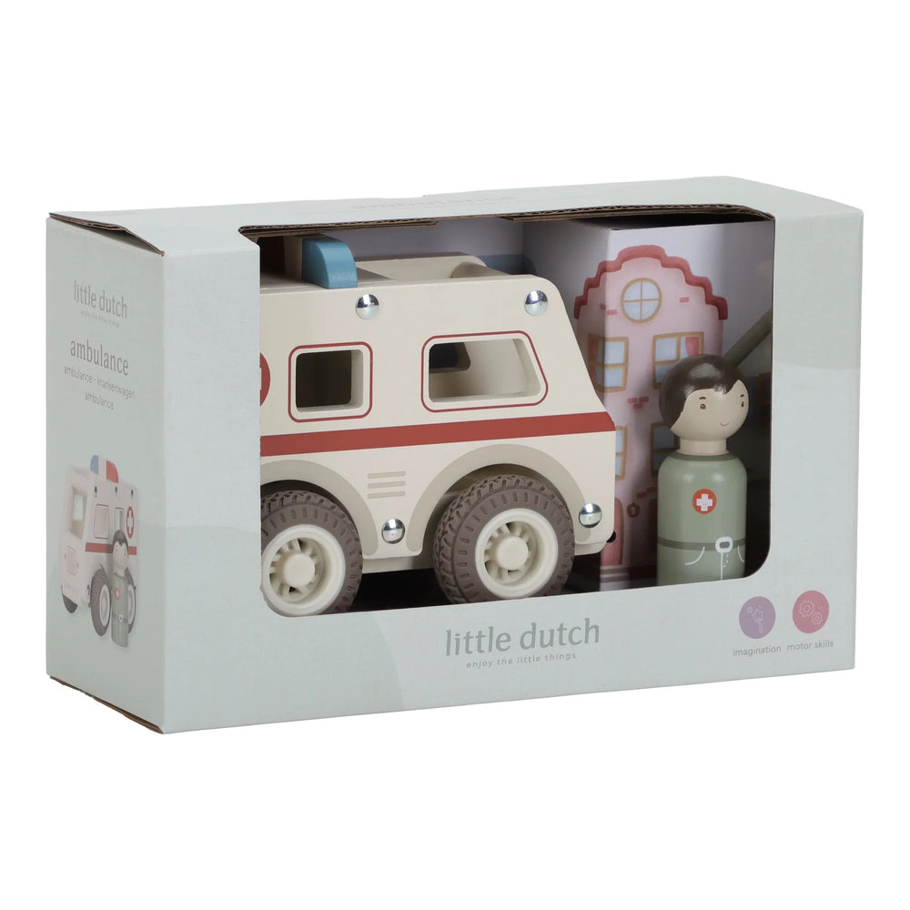Wooden Ambulance - Little Dutch
