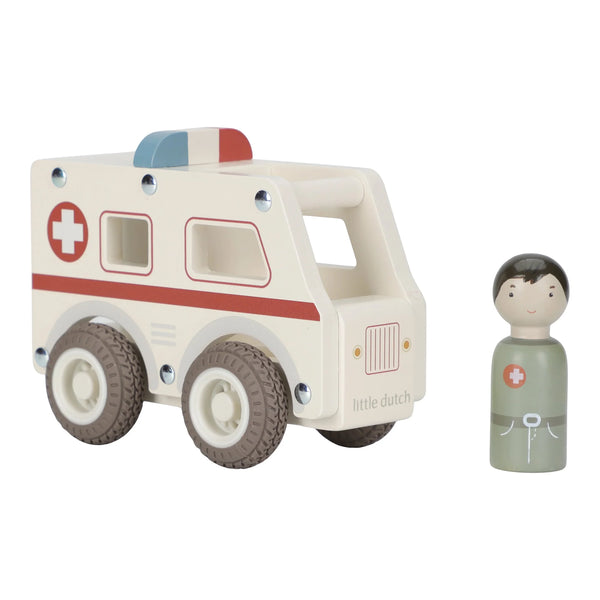 Wooden Ambulance - Little Dutch