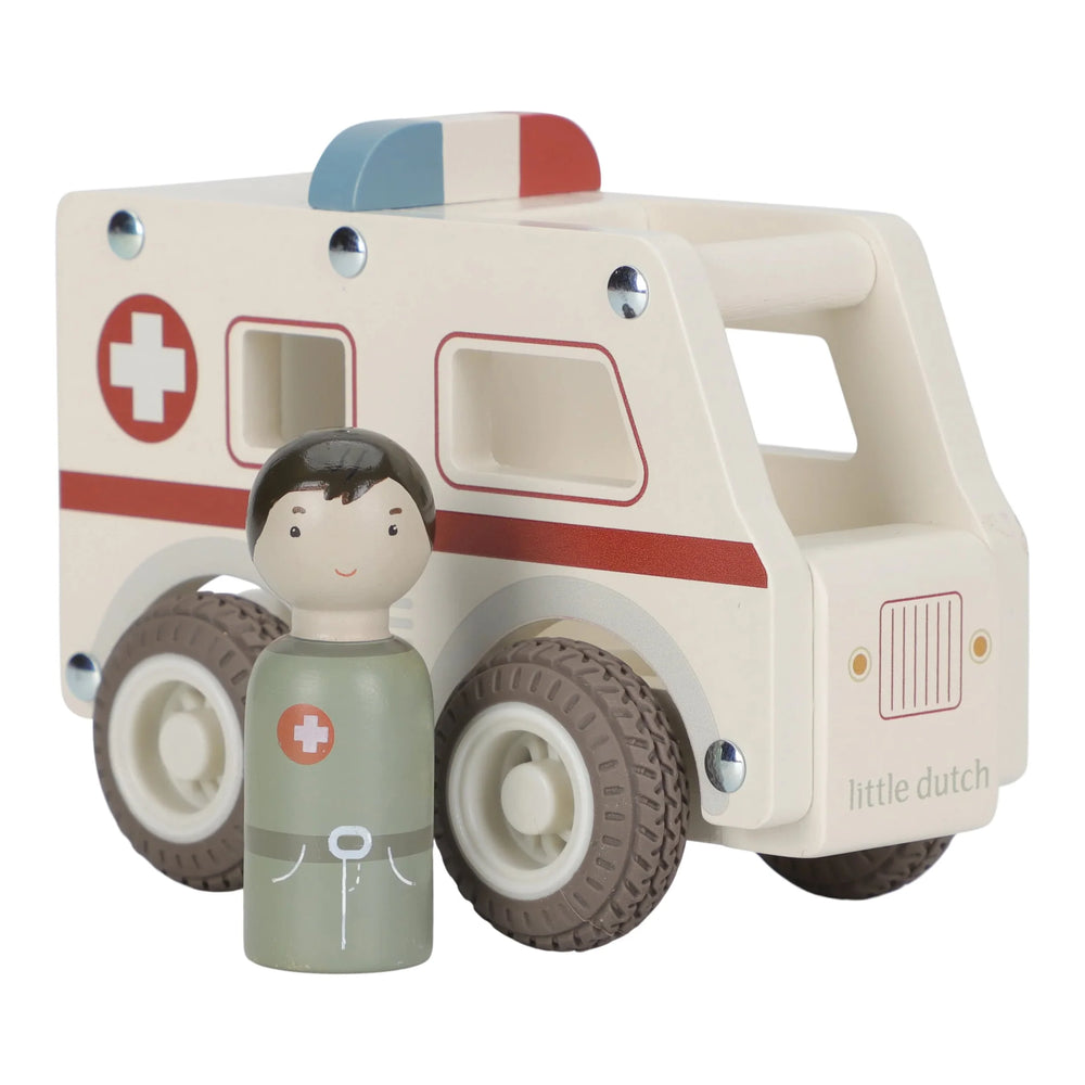 Wooden Ambulance - Little Dutch