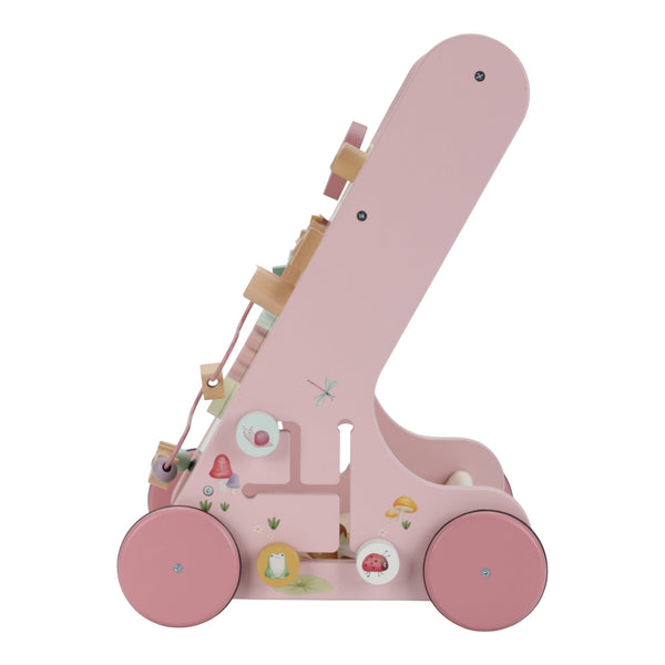 Wooden Activity Walker - Pink - Fairy Garden - Little Dutch