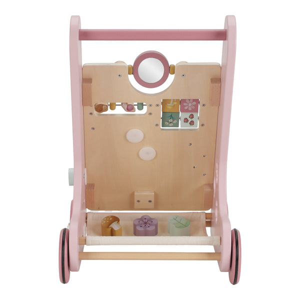 Wooden Activity Walker - Pink - Fairy Garden - Little Dutch