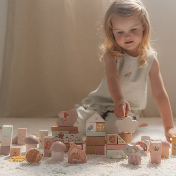 Wooden Building Block Set - Fairy Garden - Little Dutch