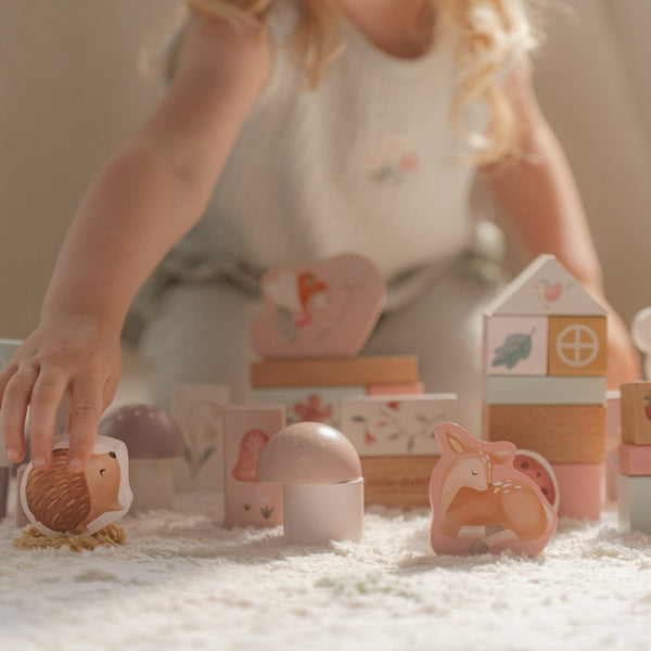 Wooden Building Block Set - Fairy Garden - Little Dutch