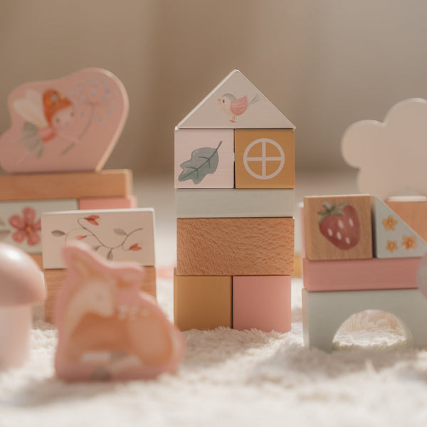 Wooden Building Block Set - Fairy Garden - Little Dutch