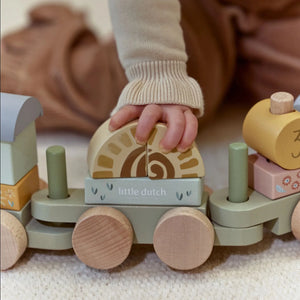Wooden Block Train - Little Dutch