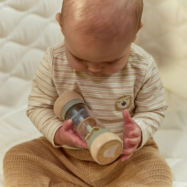 Wooden Rain Rattle - Safari Friends - Little Dutch