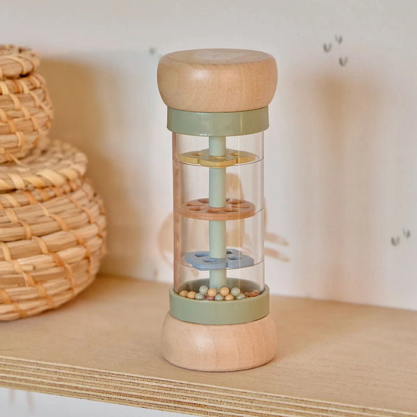 Wooden Rain Rattle - Safari Friends - Little Dutch