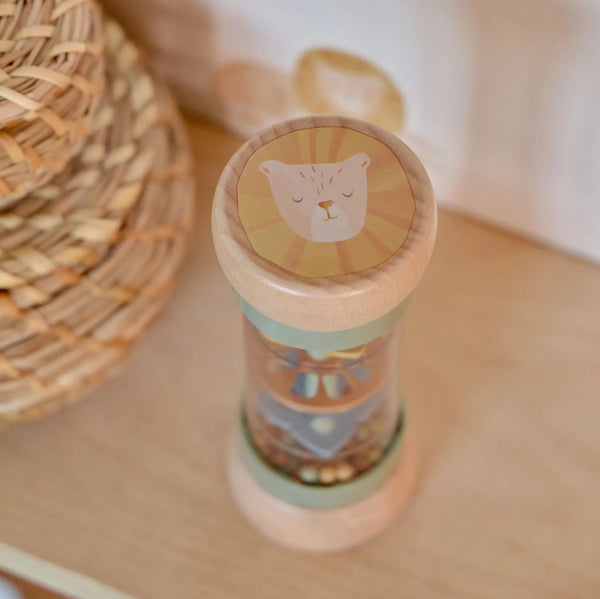 Wooden Rain Rattle - Safari Friends - Little Dutch