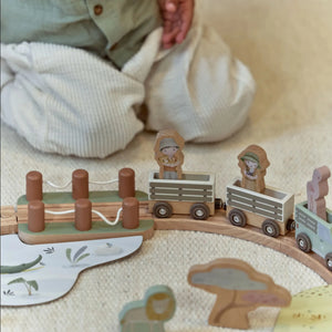 Wooden Train Set - Safari - Little Dutch