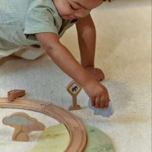 Wooden Train Set - Safari - Little Dutch