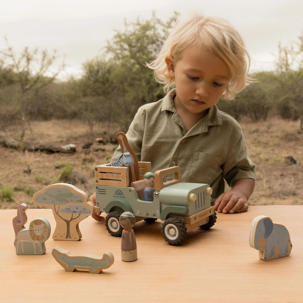 Safari Car with Animals - Little Dutch