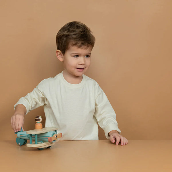 Wooden Toy Airplane - Little Dutch