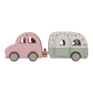 Wooden Toy Car and Caravan - Little Dutch
