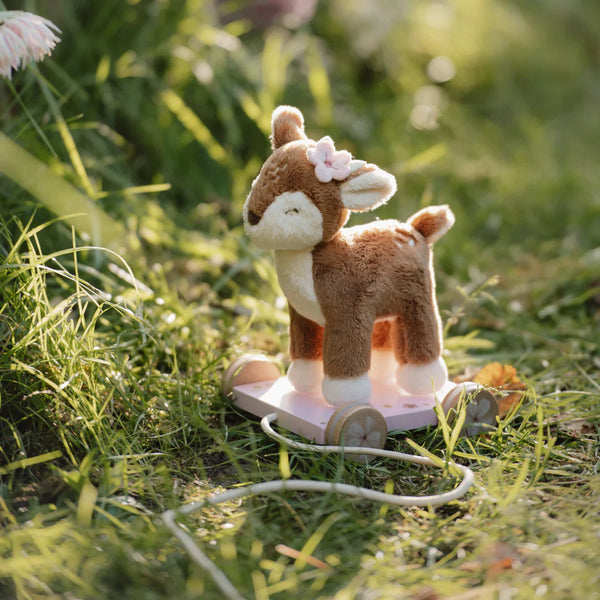 Fairy Garden Pull-Along Plush Deer - Little Dutch