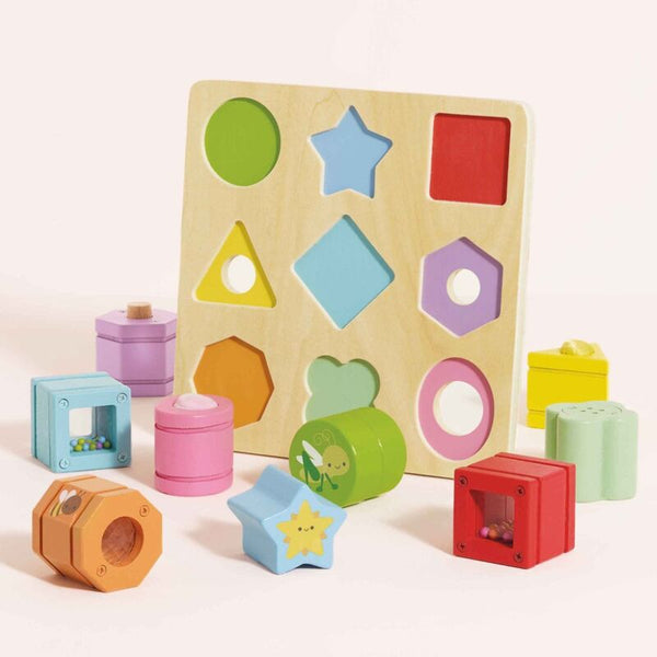 Rainbow Sensory Shape Sorter - 10 piece - Le Toy Van