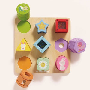 Rainbow Sensory Shape Sorter - 10 piece - Le Toy Van