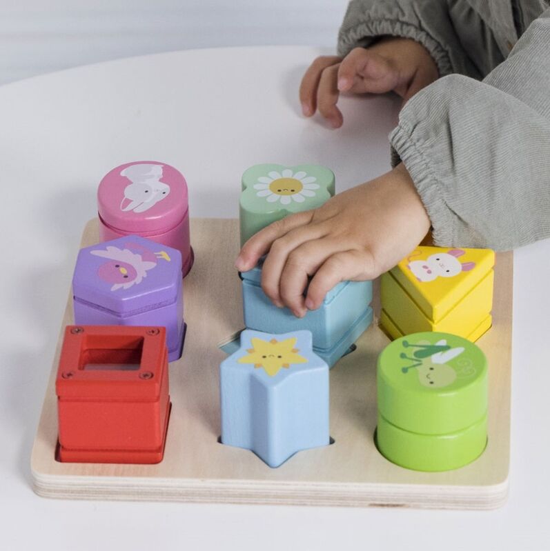 Rainbow Sensory Shape Sorter - 10 piece - Le Toy Van