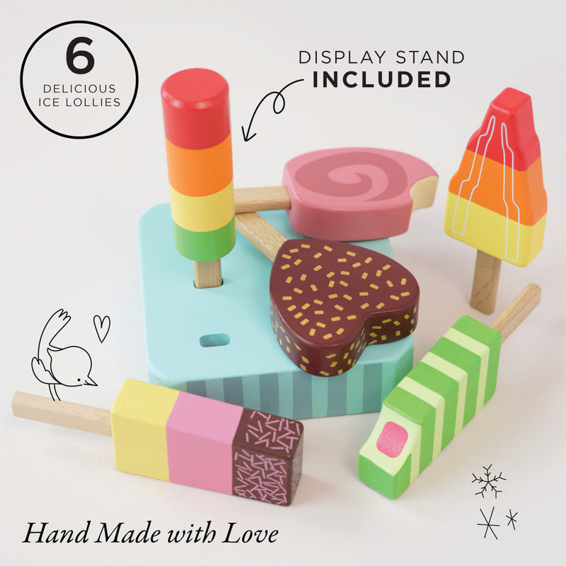 Wooden Ice Lollies Popsicles - 7 Piece - Le Toy Van