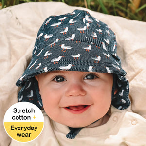 Legionnaire Flap Sun Hat - Gulls - Bedhead