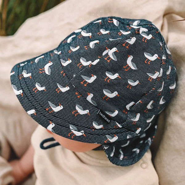 Legionnaire Flap Sun Hat - Gulls - Bedhead