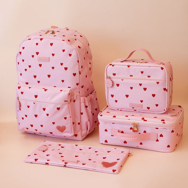 Little Hearts Large Lunch Bag - Fox & Fallow