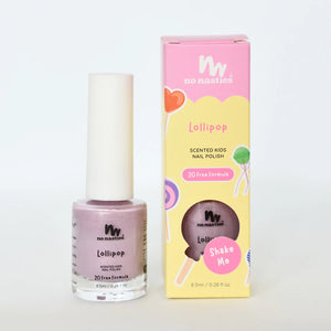 Toxin Free Scented Kids Polish Lollipop - Candy Ice Pink - No Nasties