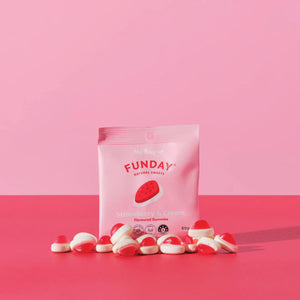 Strawberry & Cream 50g Lollies - Funday Natural Sweets