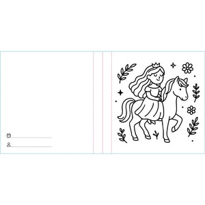 Colouring Book Square - Princesses - Sassi
