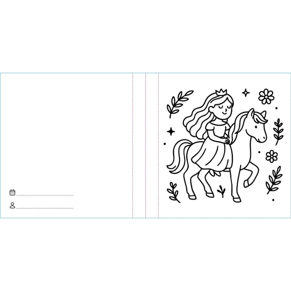 Colouring Book Square - Princesses - Sassi