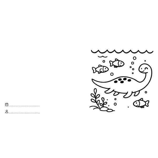 Colouring Book Square - Dinosaurs - Sassi