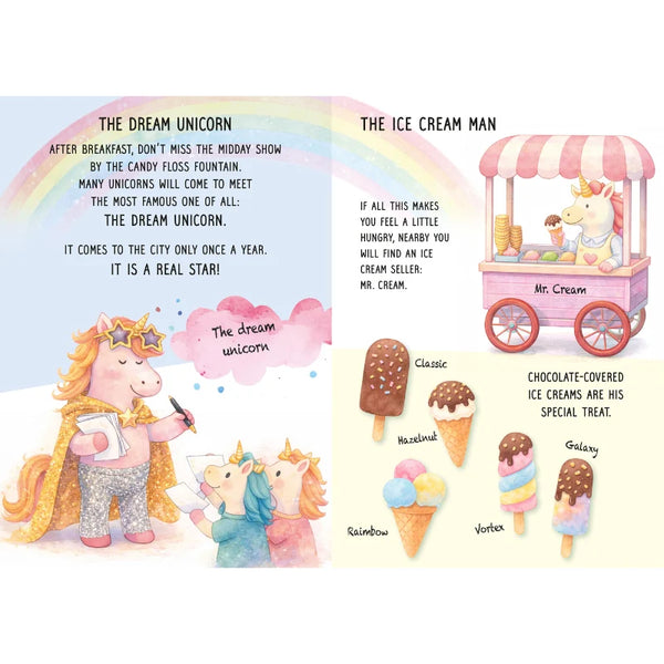 Glow-In-The-Dark Night & Day Double-Sided Puzzle & Book Set - Unicorns - Sassi