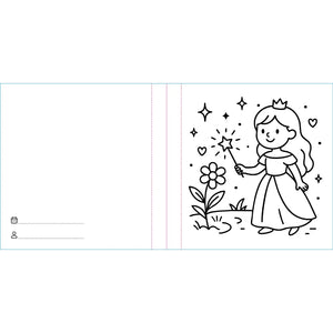 Colouring Book Square - Princesses - Sassi