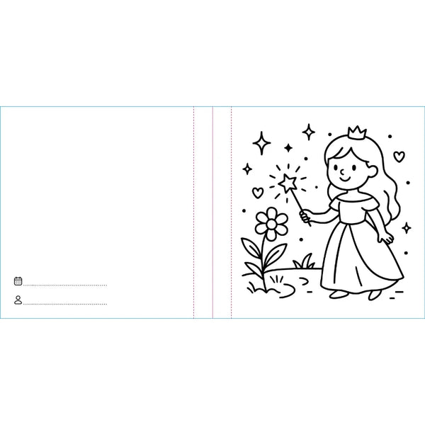 Colouring Book Square - Princesses - Sassi