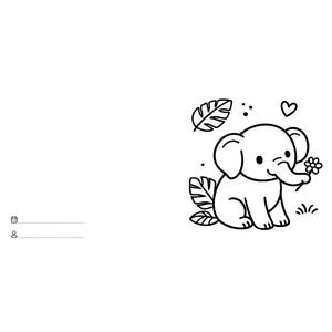 Colouring Book Square - Jungle Animals - Sassi