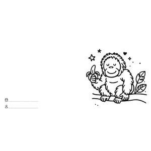 Colouring Book Square - Jungle Animals - Sassi
