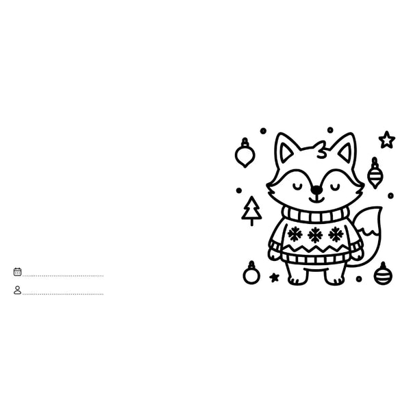 Colouring Book Square - Christmas - Sassi