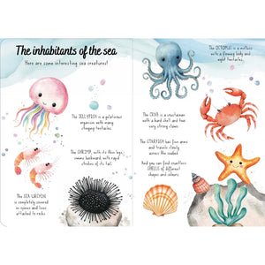 Magic Water Puzzle & Book Set - The Sea - Sassi