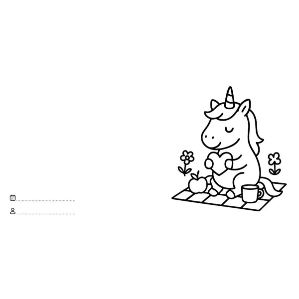 Colouring Book Square - Unicorns - Sassi