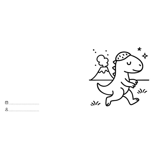 Colouring Book Square - Dinosaurs - Sassi