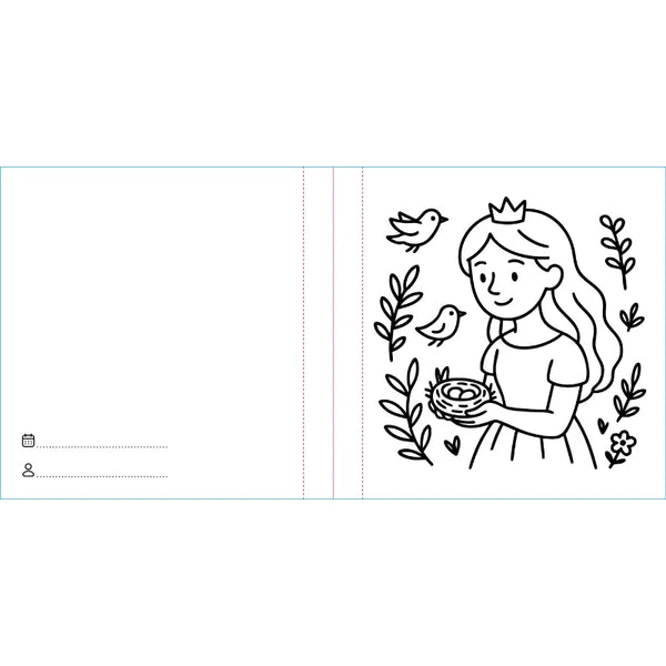 Colouring Book Square - Princesses - Sassi