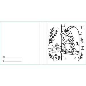 Colouring Book Square - Princesses - Sassi