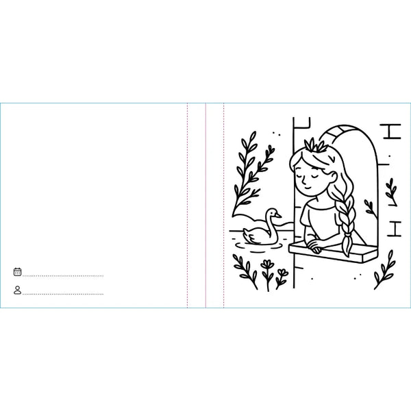 Colouring Book Square - Princesses - Sassi