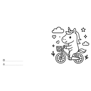 Colouring Book Square - Unicorns - Sassi