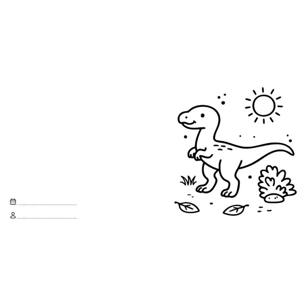 Colouring Book Square - Dinosaurs - Sassi
