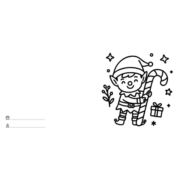 Colouring Book Square - Christmas - Sassi
