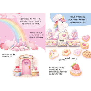 Glow-In-The-Dark Night & Day Double-Sided Puzzle & Book Set - Unicorns - Sassi