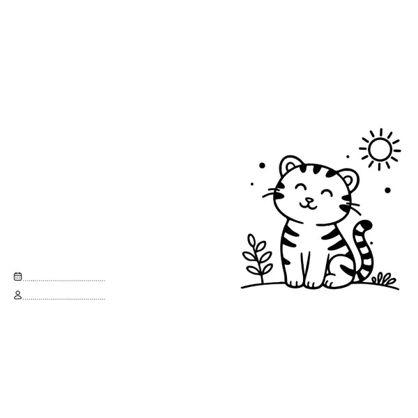 Colouring Book Square - Jungle Animals - Sassi